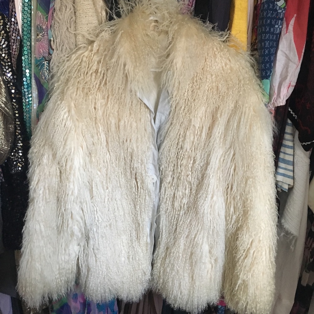 Vintage Mongolian fur coat